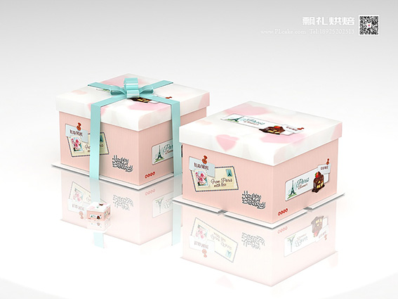 三件套蛋糕盒设计